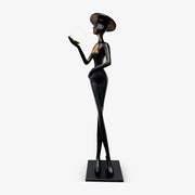 Zevinen Elegant Black Floor Lamp-Neutral Decor