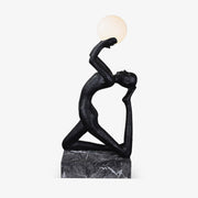 Evvinyra Contorted Black Floor Lamp-Neutral Decor