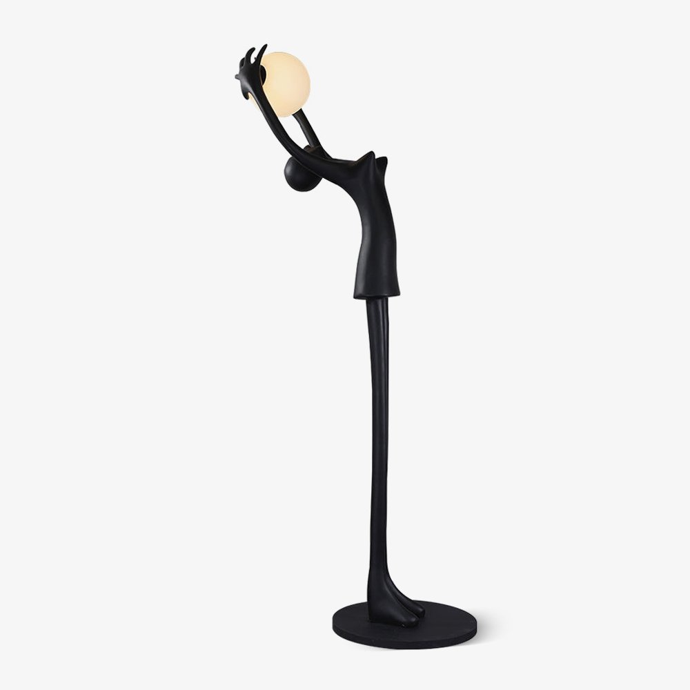 Lynorel Figurative Black Floor Lamp-Neutral Decor