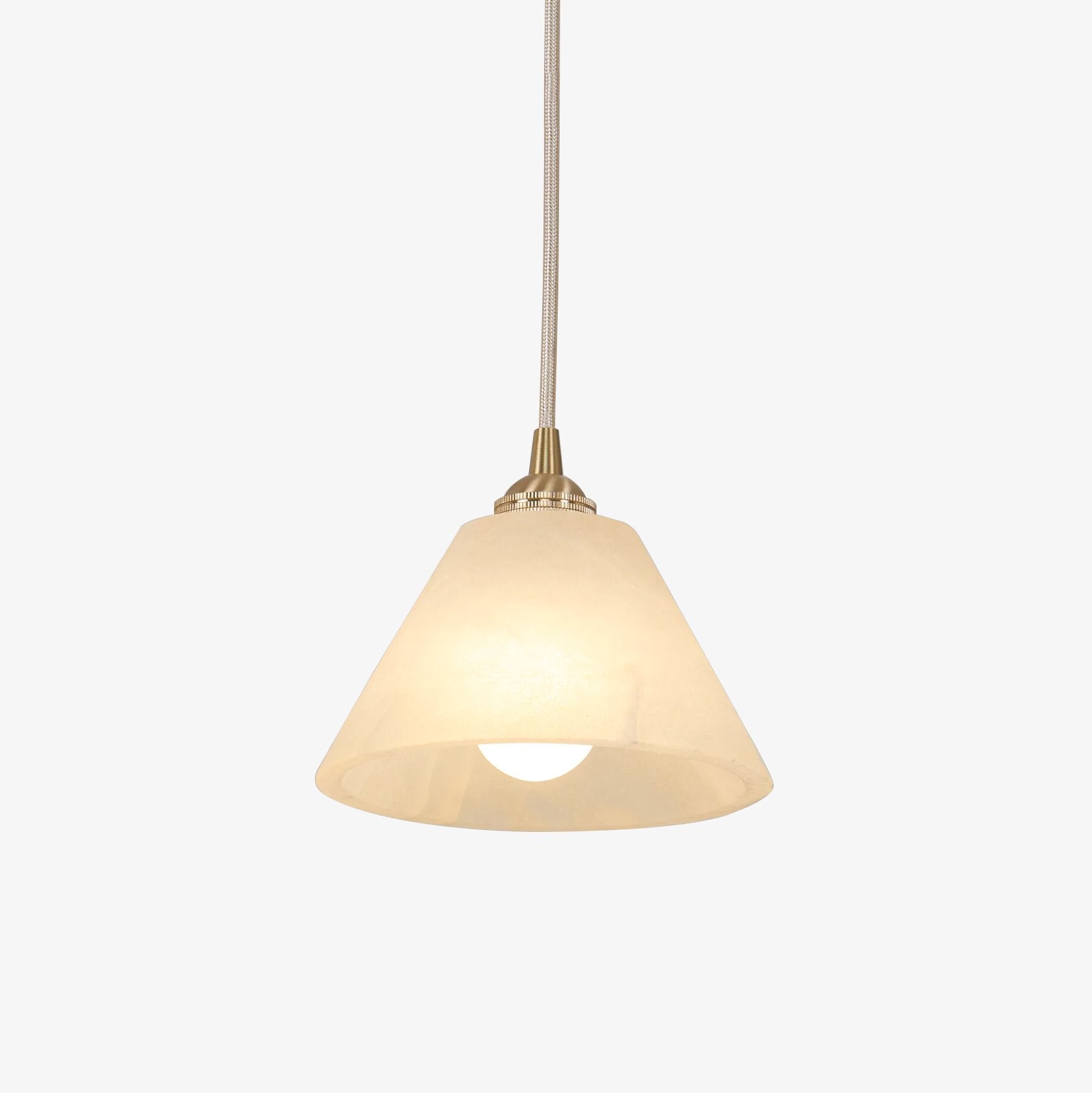 Liora Minimalist Alabaster Pendant Light-Neutral Decor