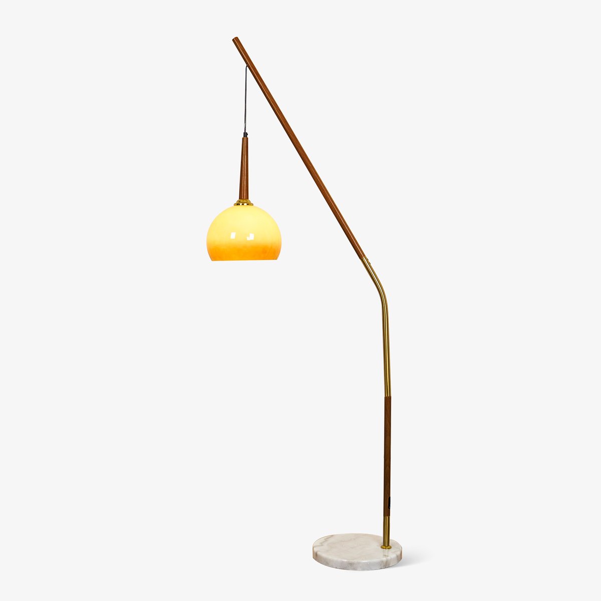 Catalil Retro Glass Floor Lamp-Neutral Decor