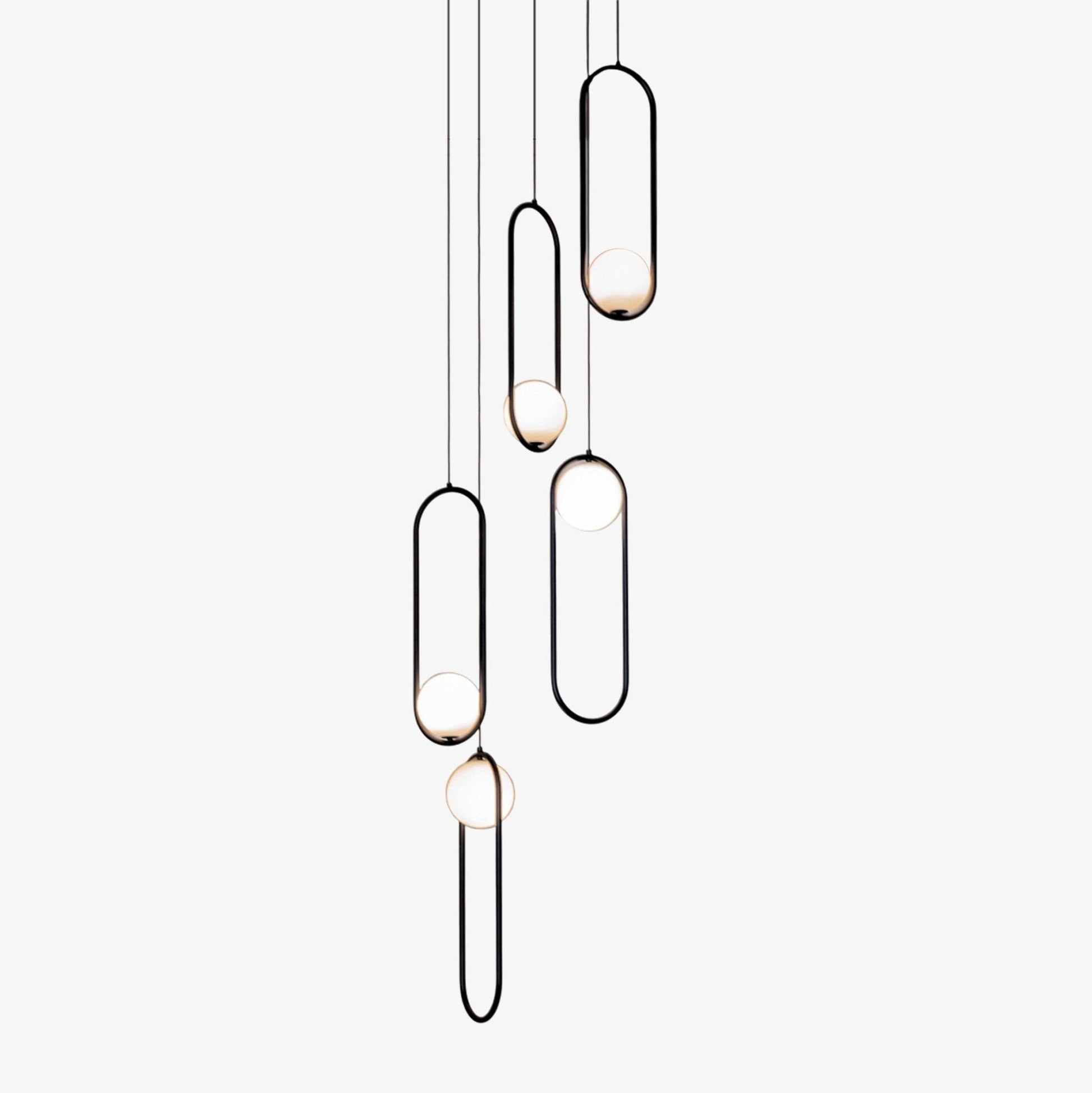 Cyvora Modern Minimalist Combination Glass Chandelier-Neutral Decor