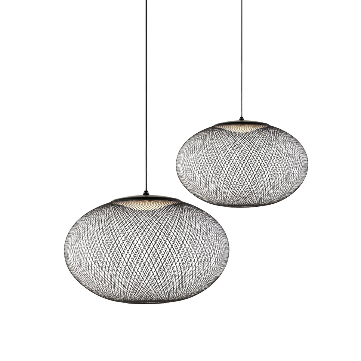 Lustra Pendant Lamp Metallic Mesh Black-Neutral Decor