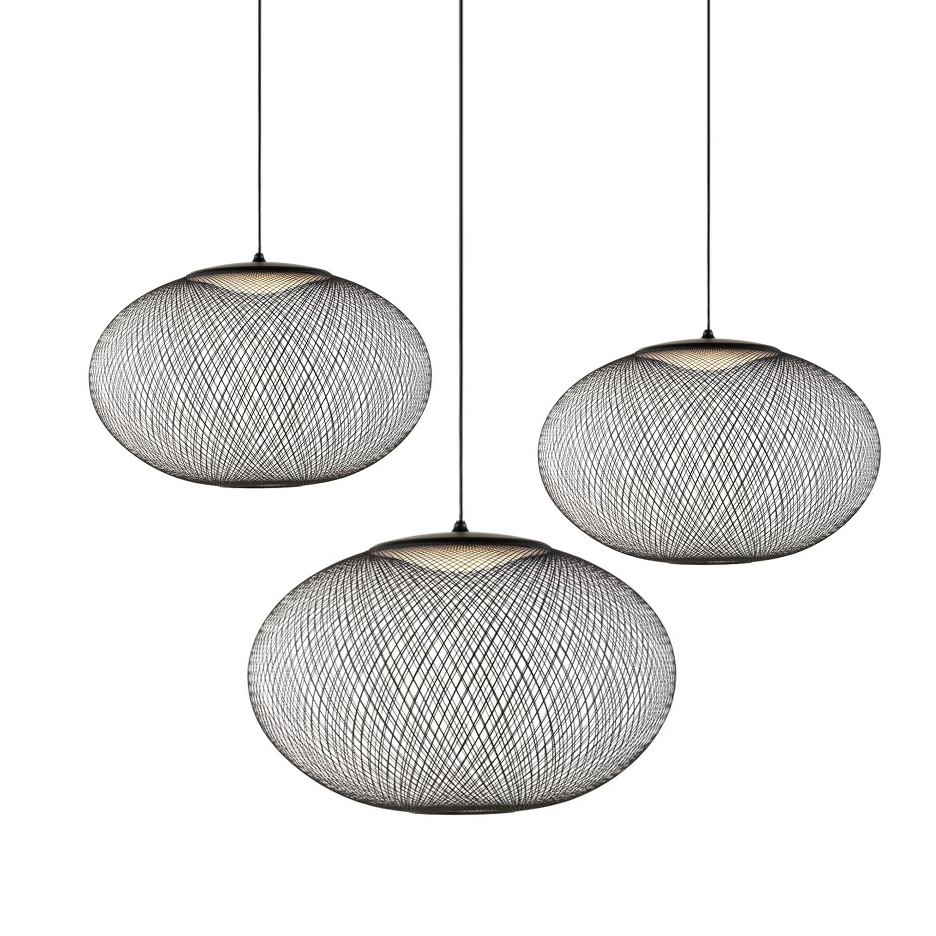 Lustra Pendant Lamp Metallic Mesh Black-Neutral Decor