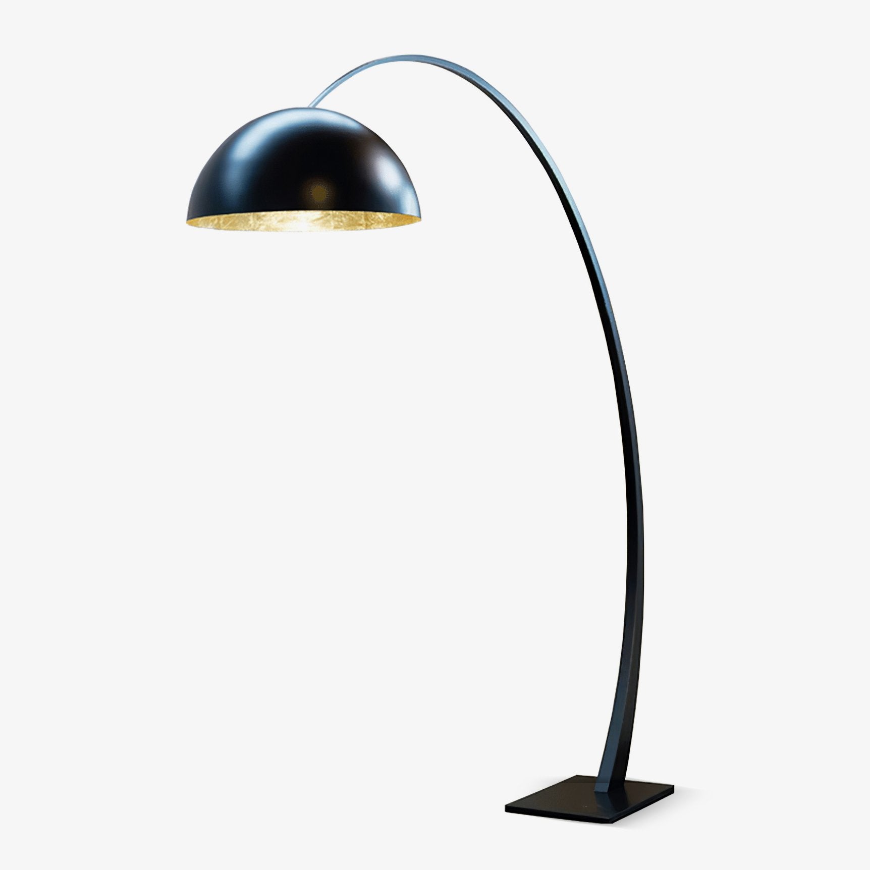 Cutalus Curved Black Arc Floor Lamp-Neutral Decor