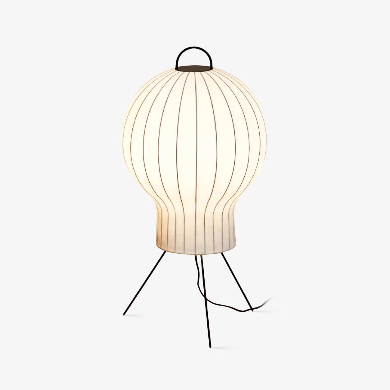 Balloon Minimalist Silk Floor lamp-Neutral Decor