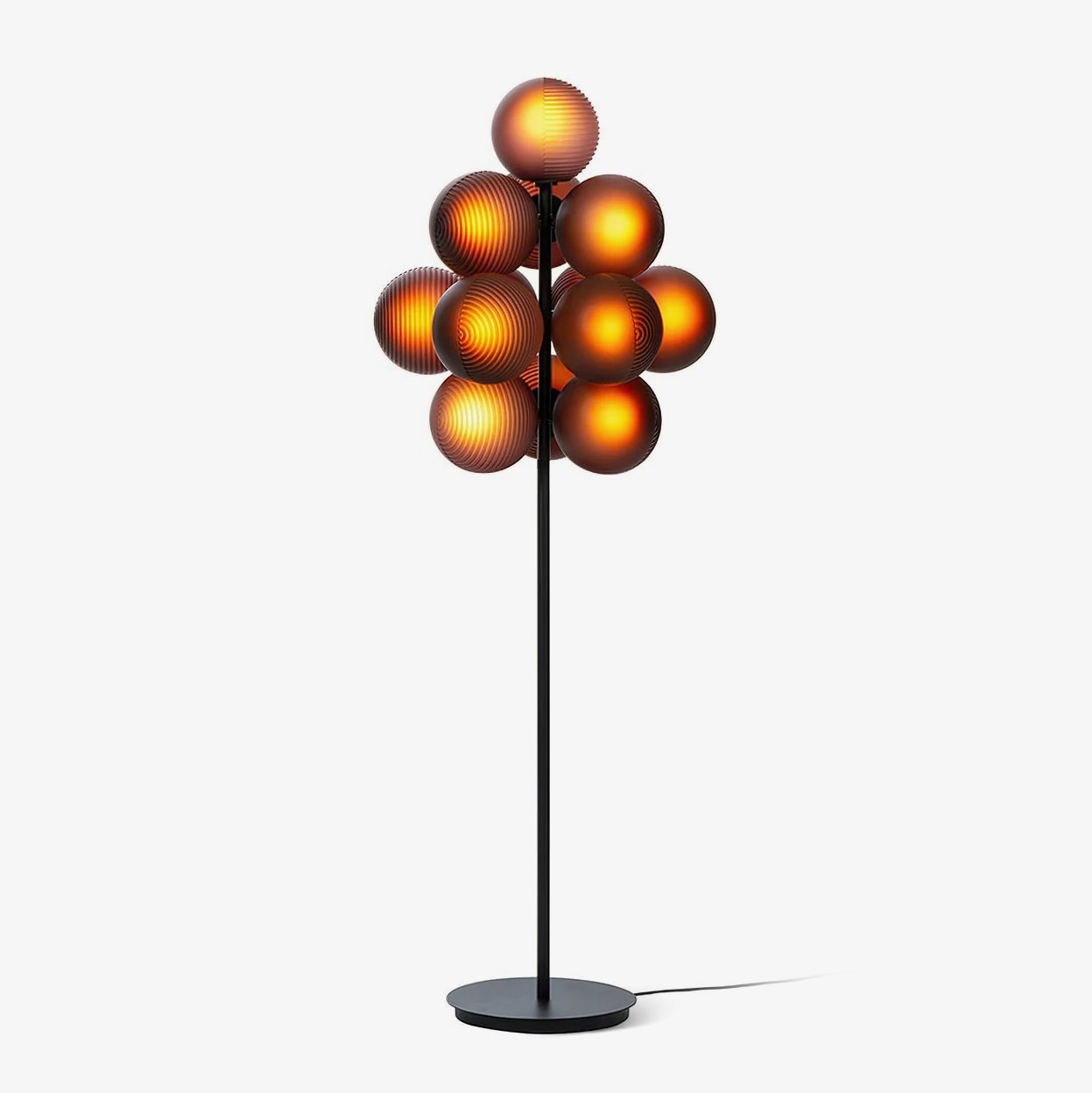 Nyrain Glass Artistic Floor Lamp-Neutral Decor