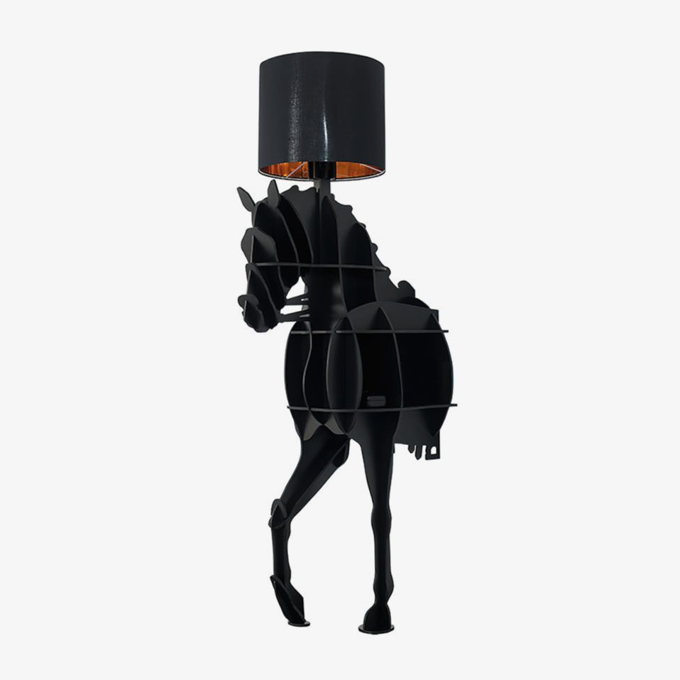 Nrasen Horse-shaped Floor Lamp-Neutral Decor