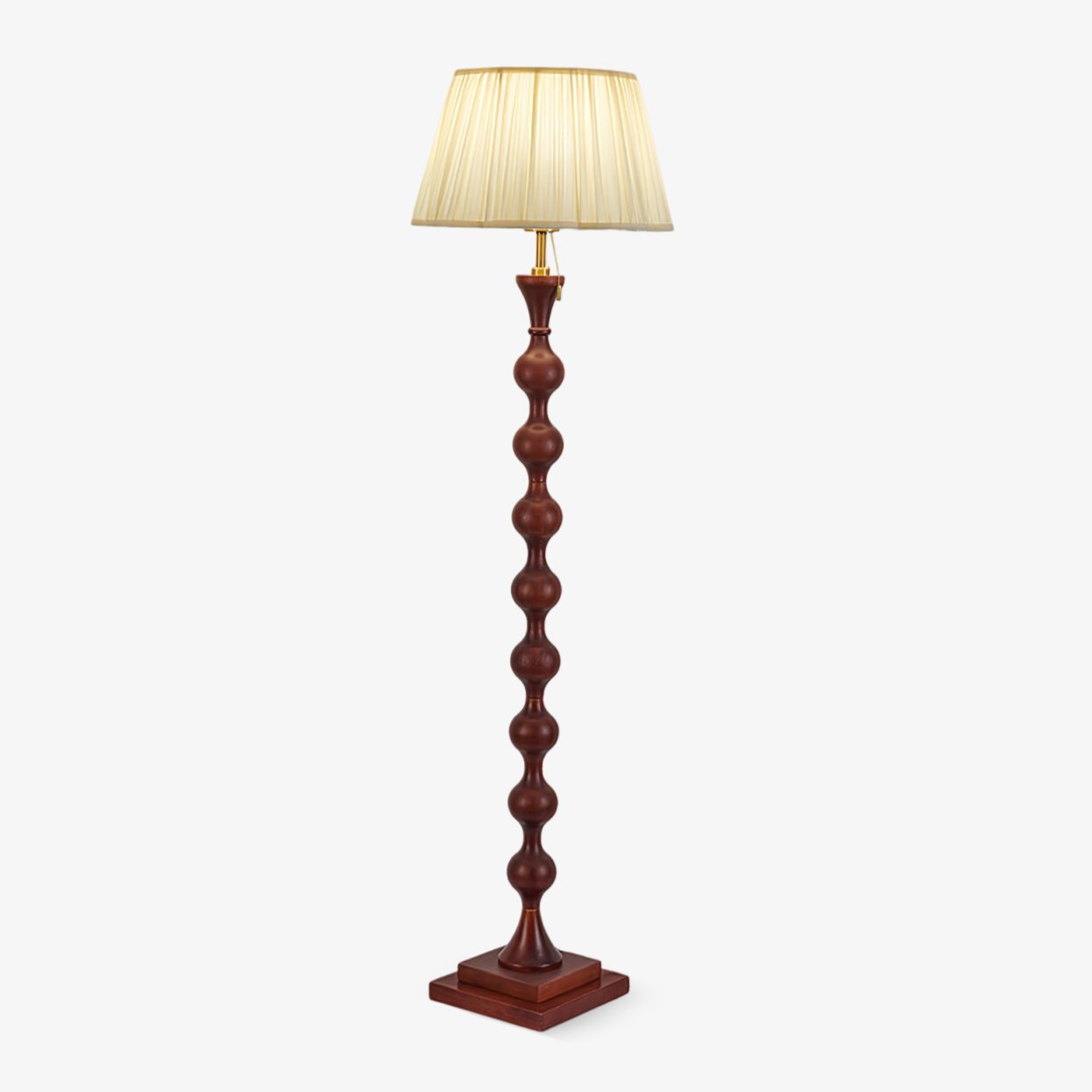 Celon Wood Fabric Vintage Floor Lamp-Neutral Decor