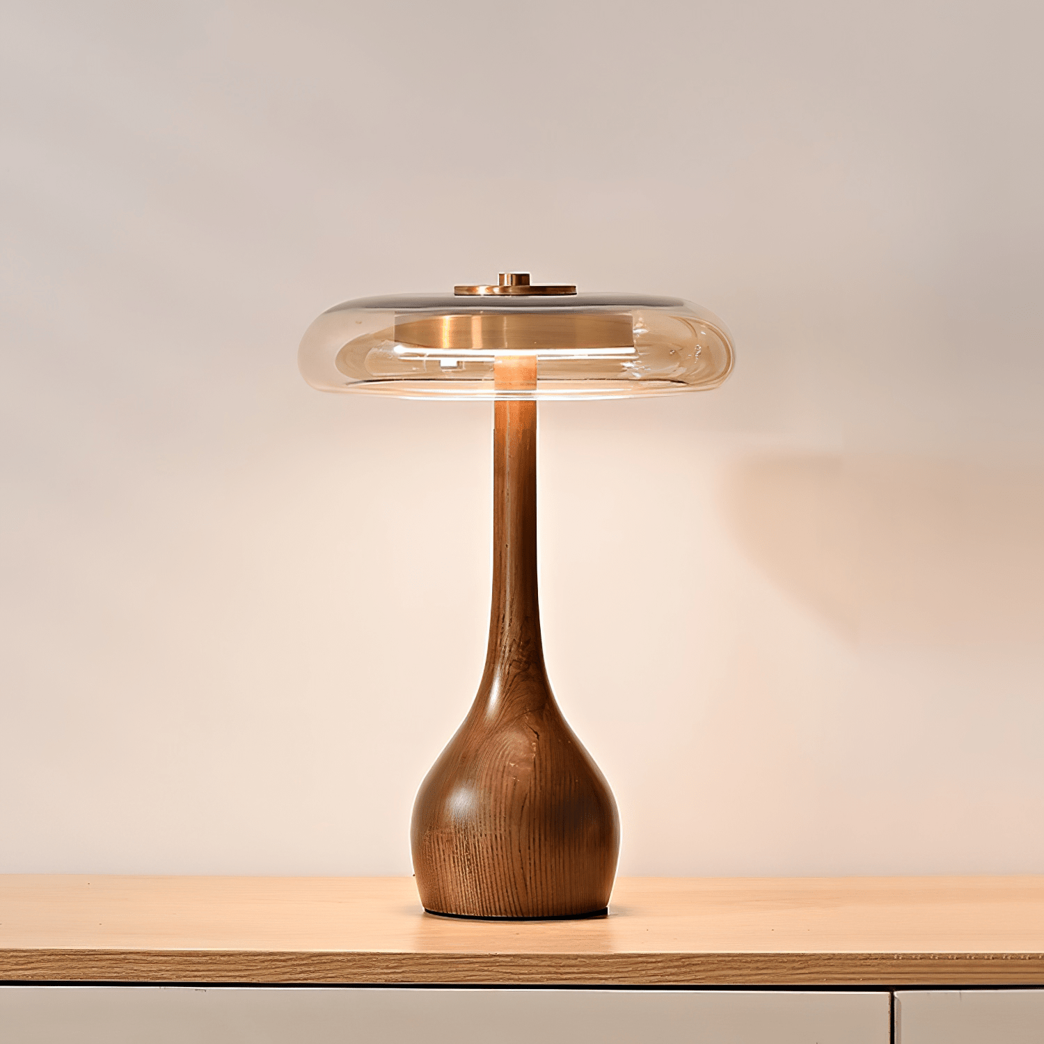Bux Modern Wood Table Lamp-Neutral Decor