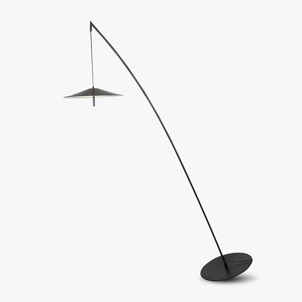 Arcana Black Minimalist Floor Lamp-Neutral Decor