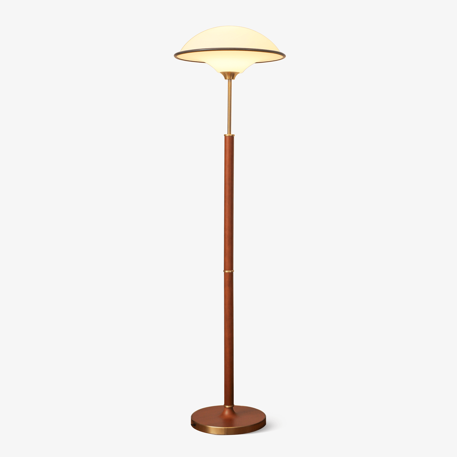 Astralis Wood Art Deco Floor Lamp-Neutral Decor