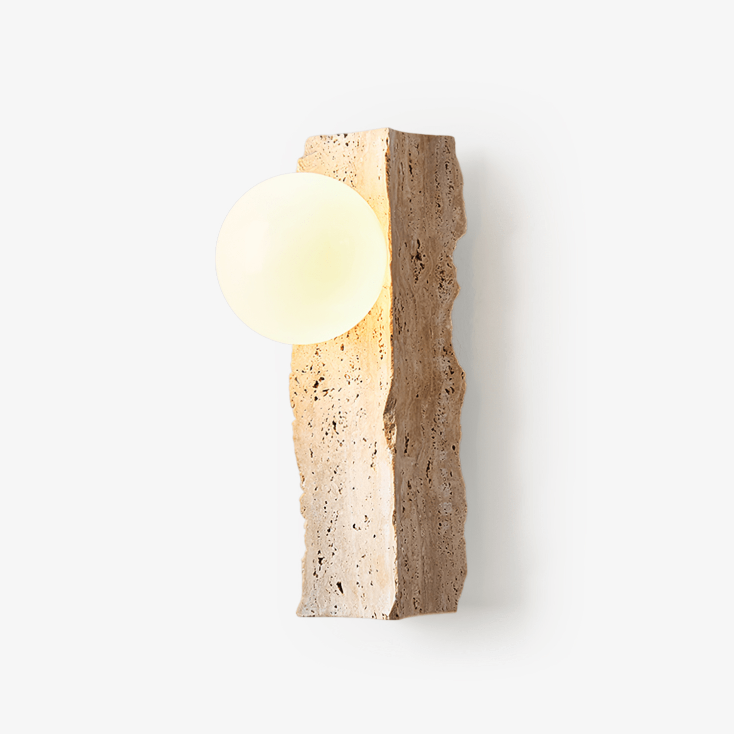 Elnoren Organic Travertine Wall Light-Neutral Decor