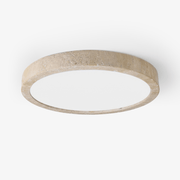 Xiren Minimalist Travertine Ceiling Light-Neutral Decor