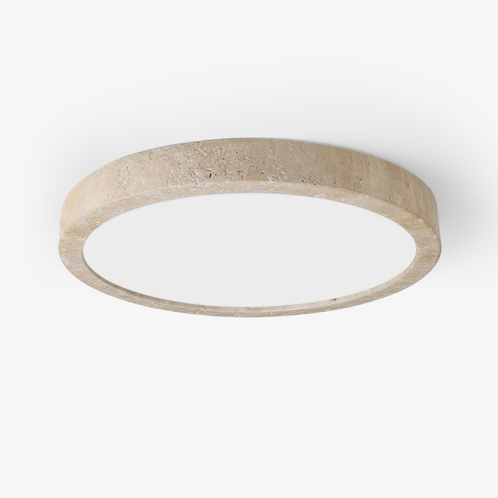Cal Minimalist Travertine Ceiling Light-Neutral Decor