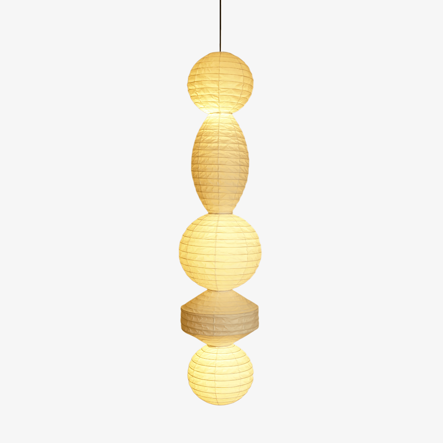 Dov Minimalist Paper Pendant Lamp-Neutral Decor