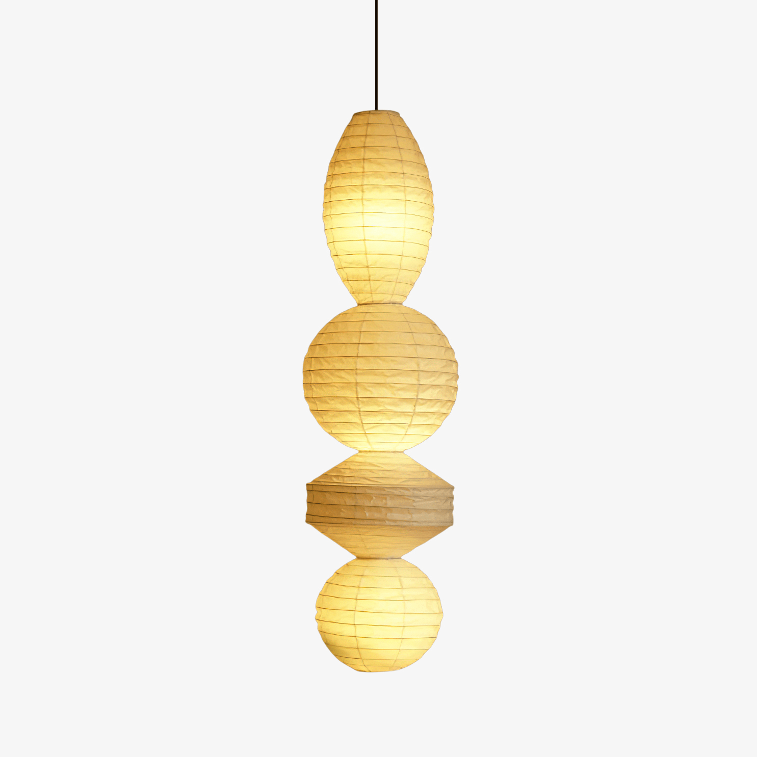 Dov Minimalist Paper Pendant Lamp-Neutral Decor