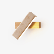 Esorora Rectangular Travertine Wall Light-Neutral Decor