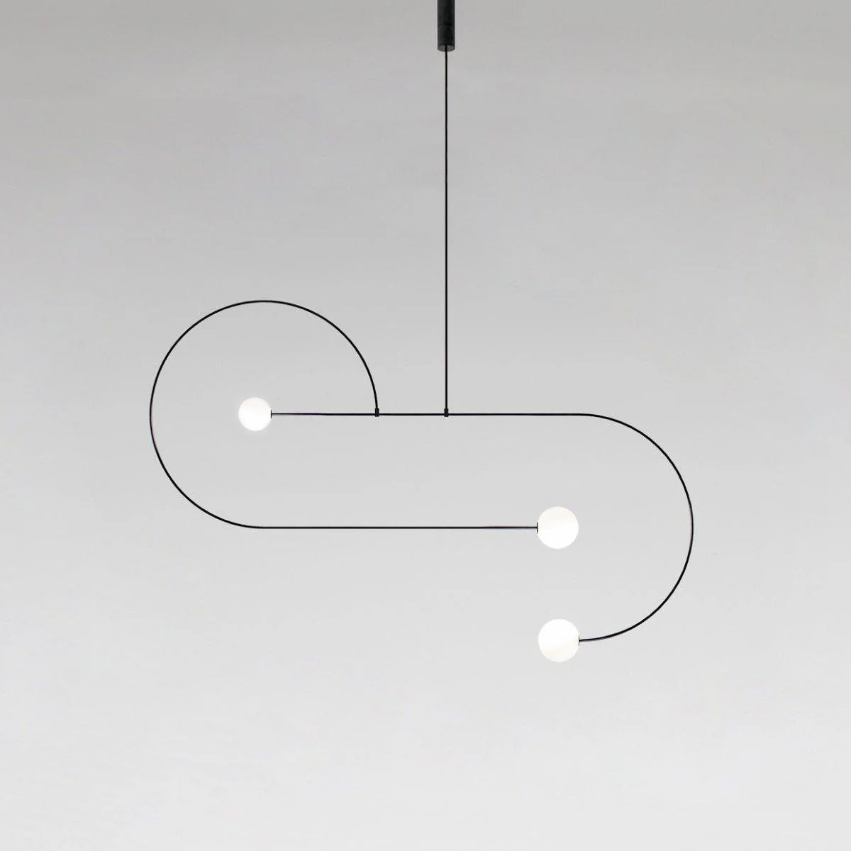 Lustra Chandelier Mobile Black Minimalist-Neutral Decor