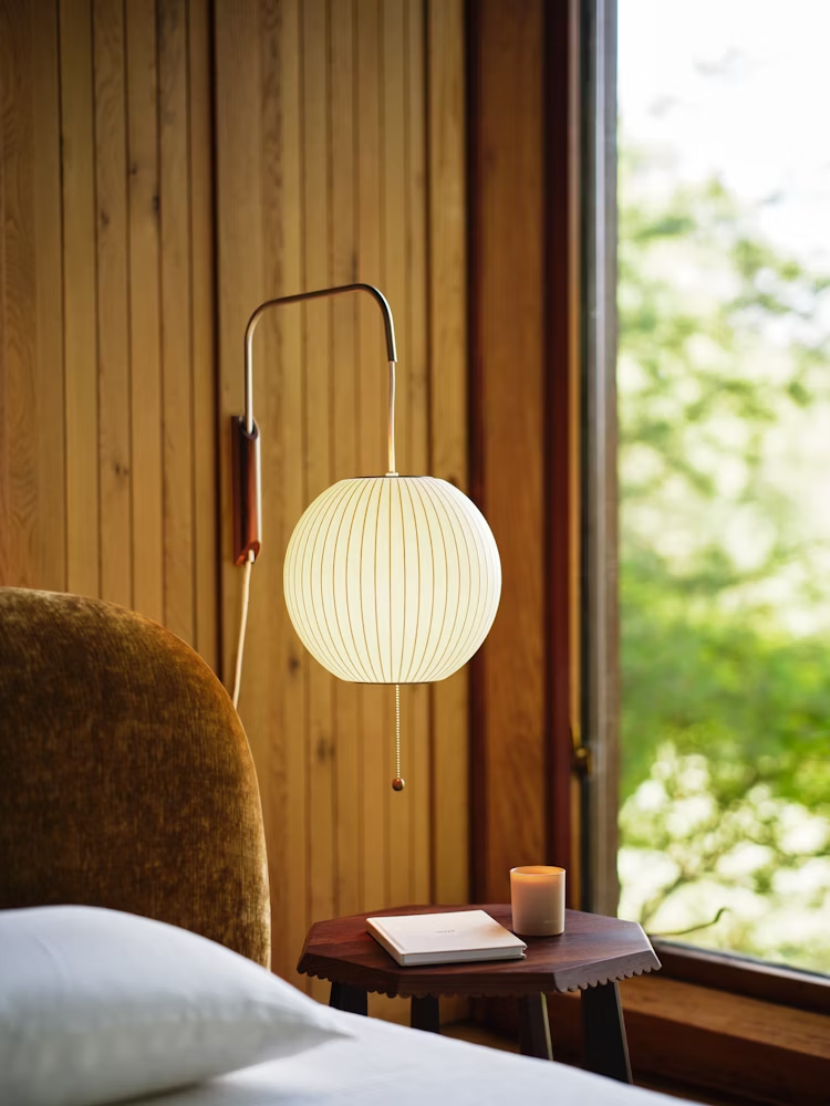 Lustra Wall Sconce Walnut Ball-Neutral Decor