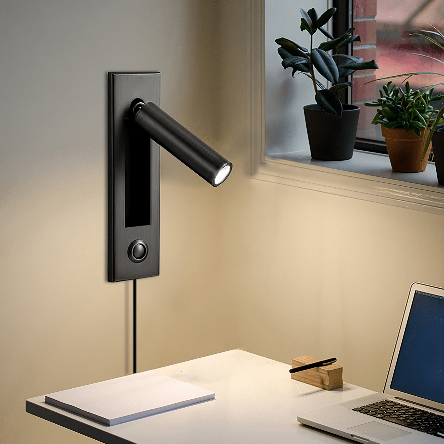 Phelion Embedded Bedside Plug-in Sconce Wall lamp-Neutral Decor