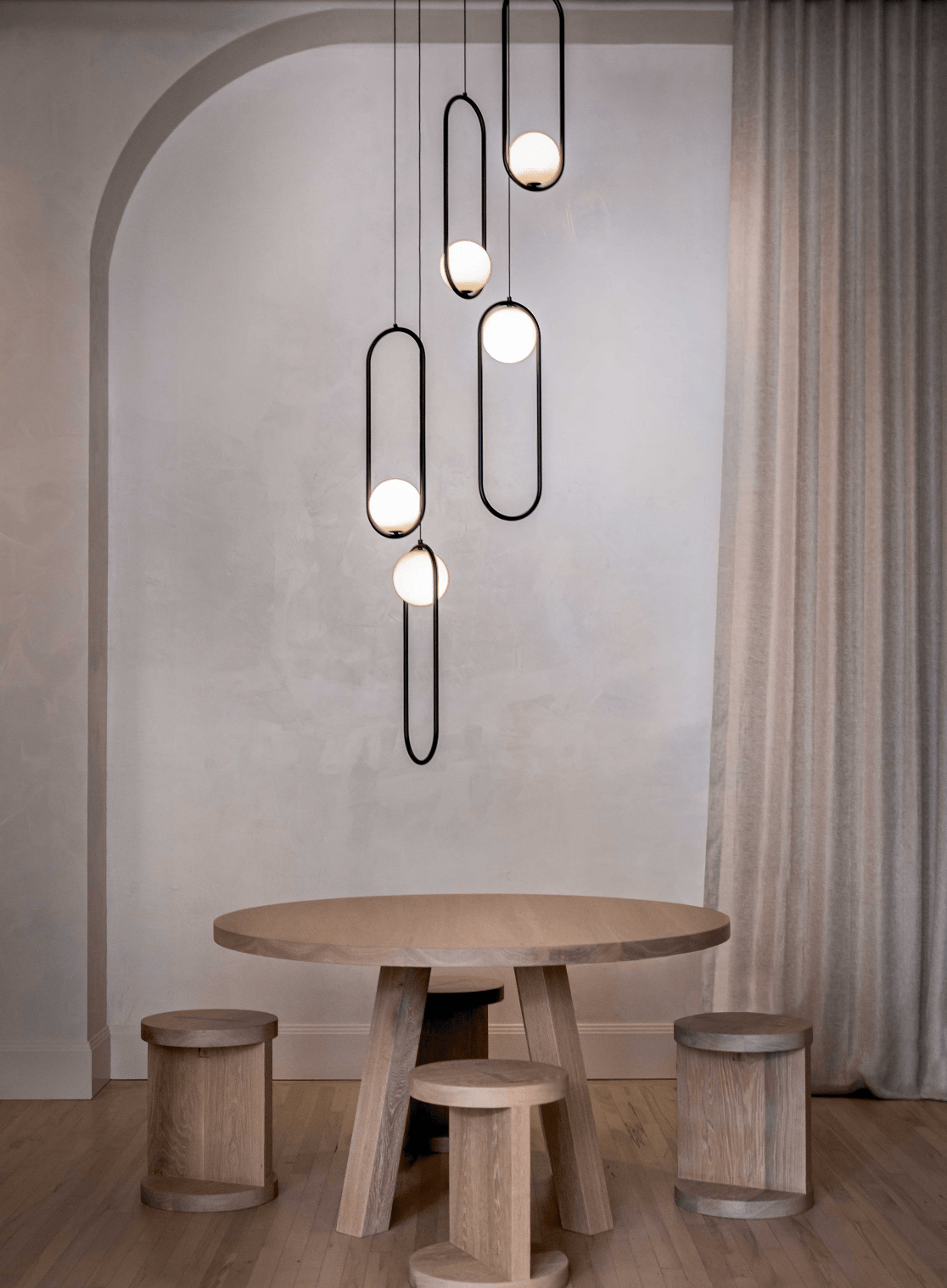 Cyvora Modern Minimalist Combination Glass Chandelier-Neutral Decor