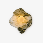 Lustra Wall Lamp Green Marble Glass-Neutral Decor