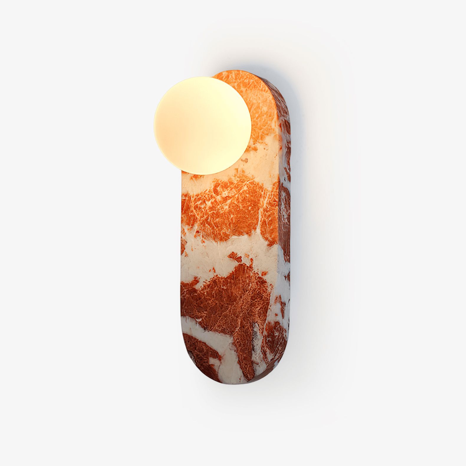 Sysolion Modern Minimalist Glass Marble Wall Lamp-Neutral Decor