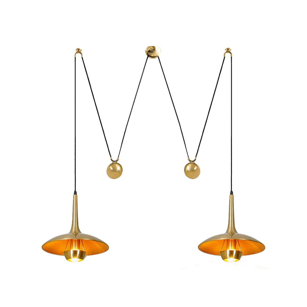 Lustra Pendant Lamp Adjustable for Living Room-Neutral Decor