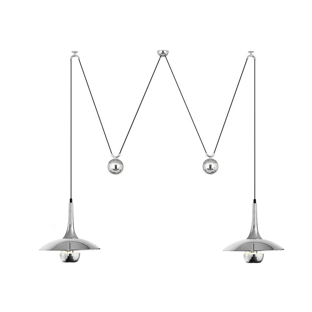 Lustra Pendant Lamp Adjustable for Living Room-Neutral Decor