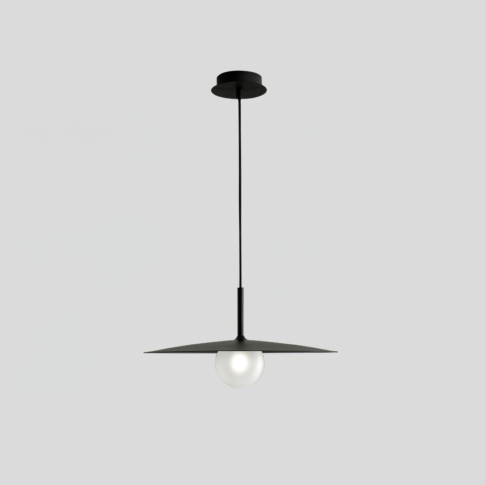 Lustra Pendant Lamp Plate Shade for Living Room-Neutral Decor
