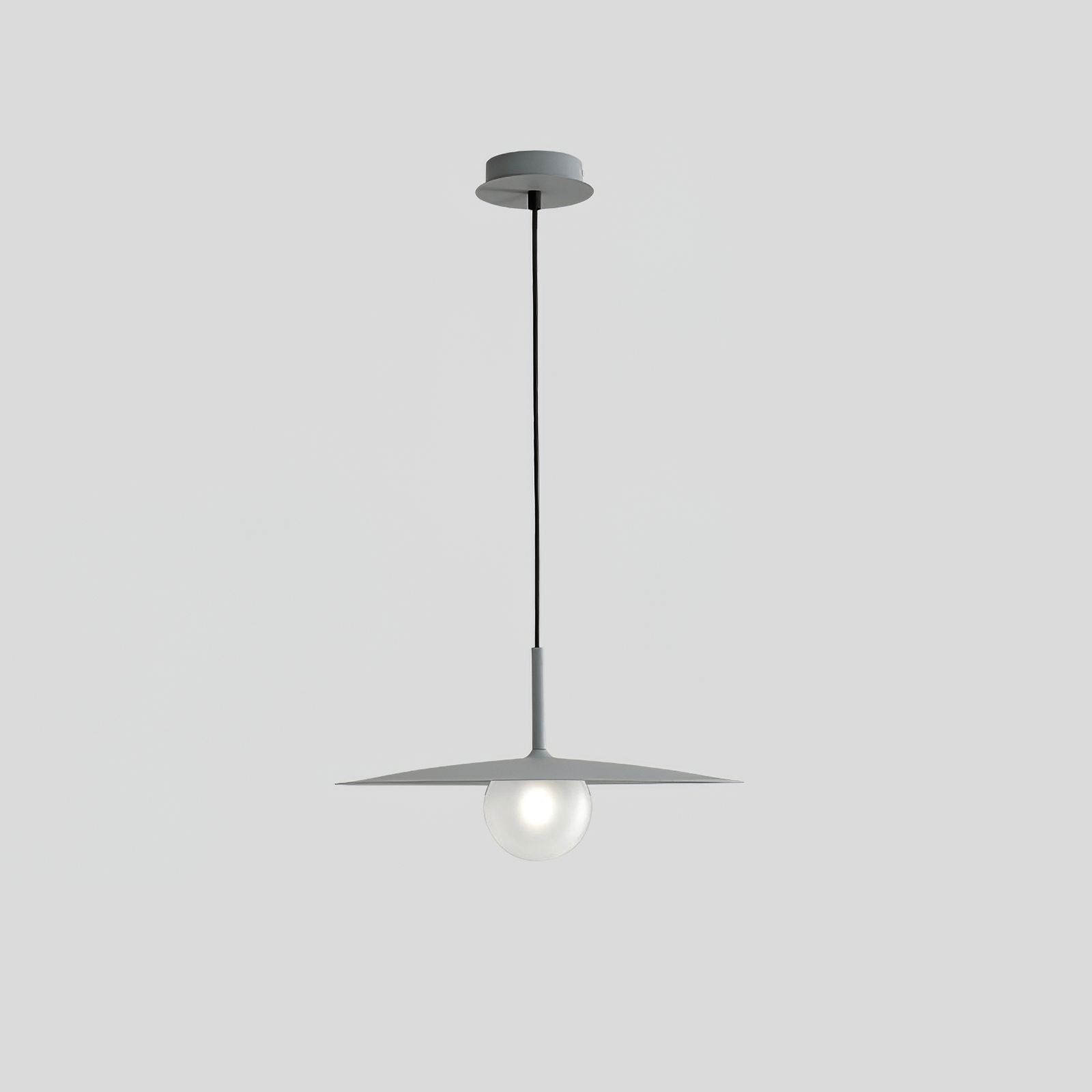 Lustra Pendant Lamp Plate Shade for Living Room-Neutral Decor
