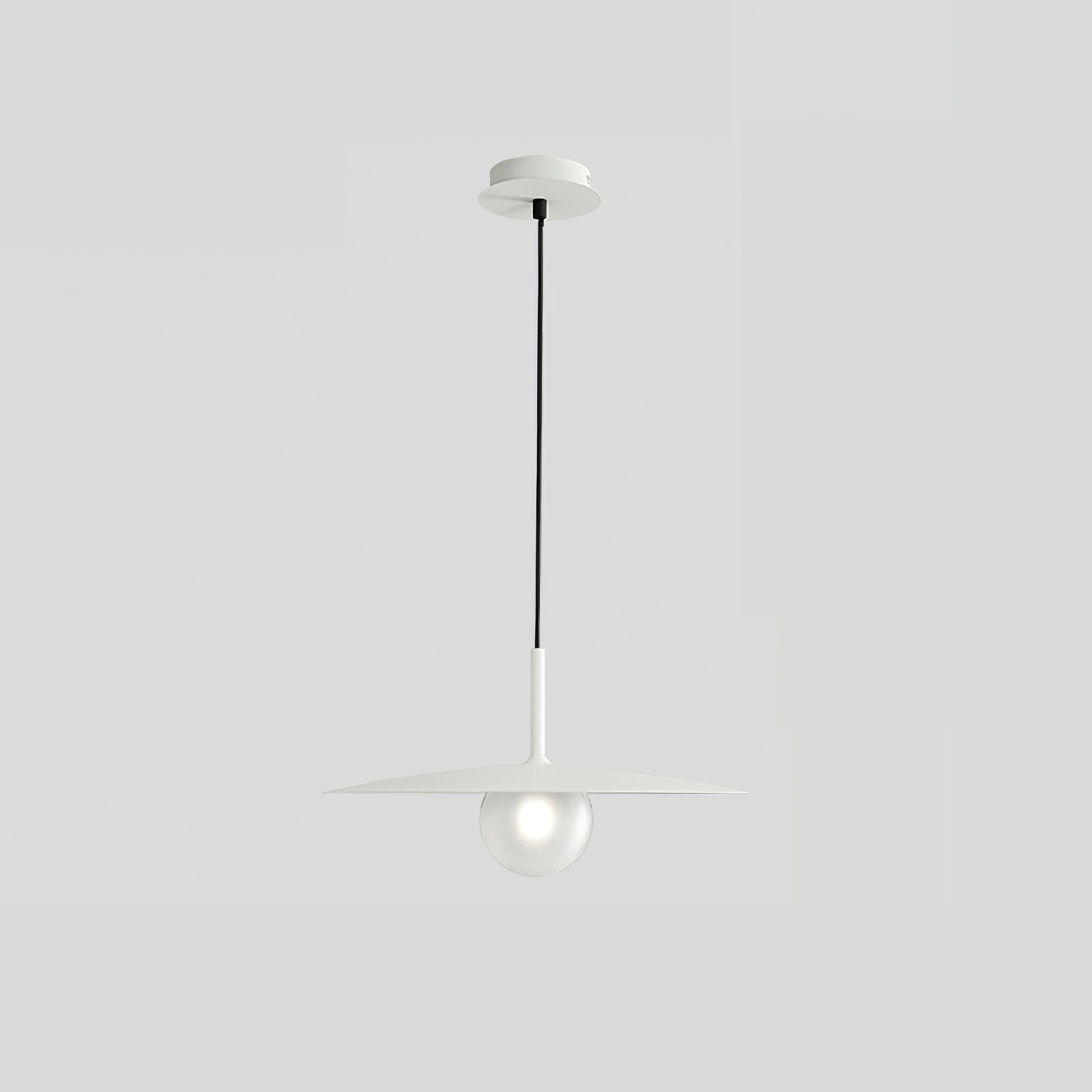 Lustra Pendant Lamp Plate Shade for Living Room-Neutral Decor