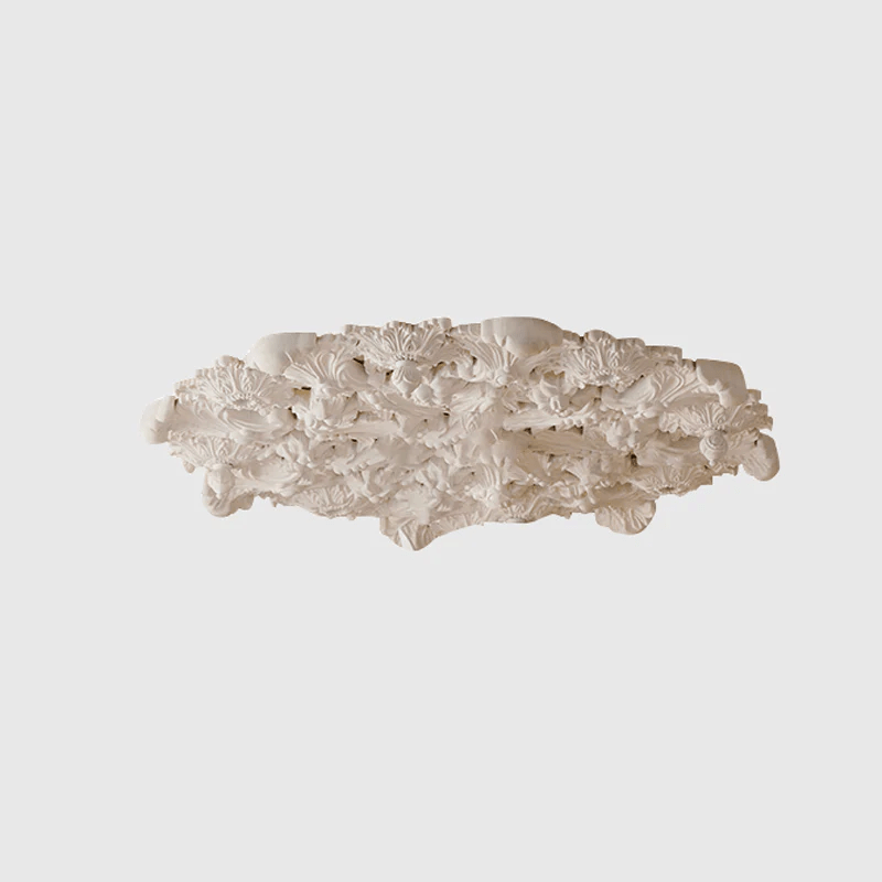 Eixor Chandelier Plaster White Floral Shape Minimalist-Neutral Decor