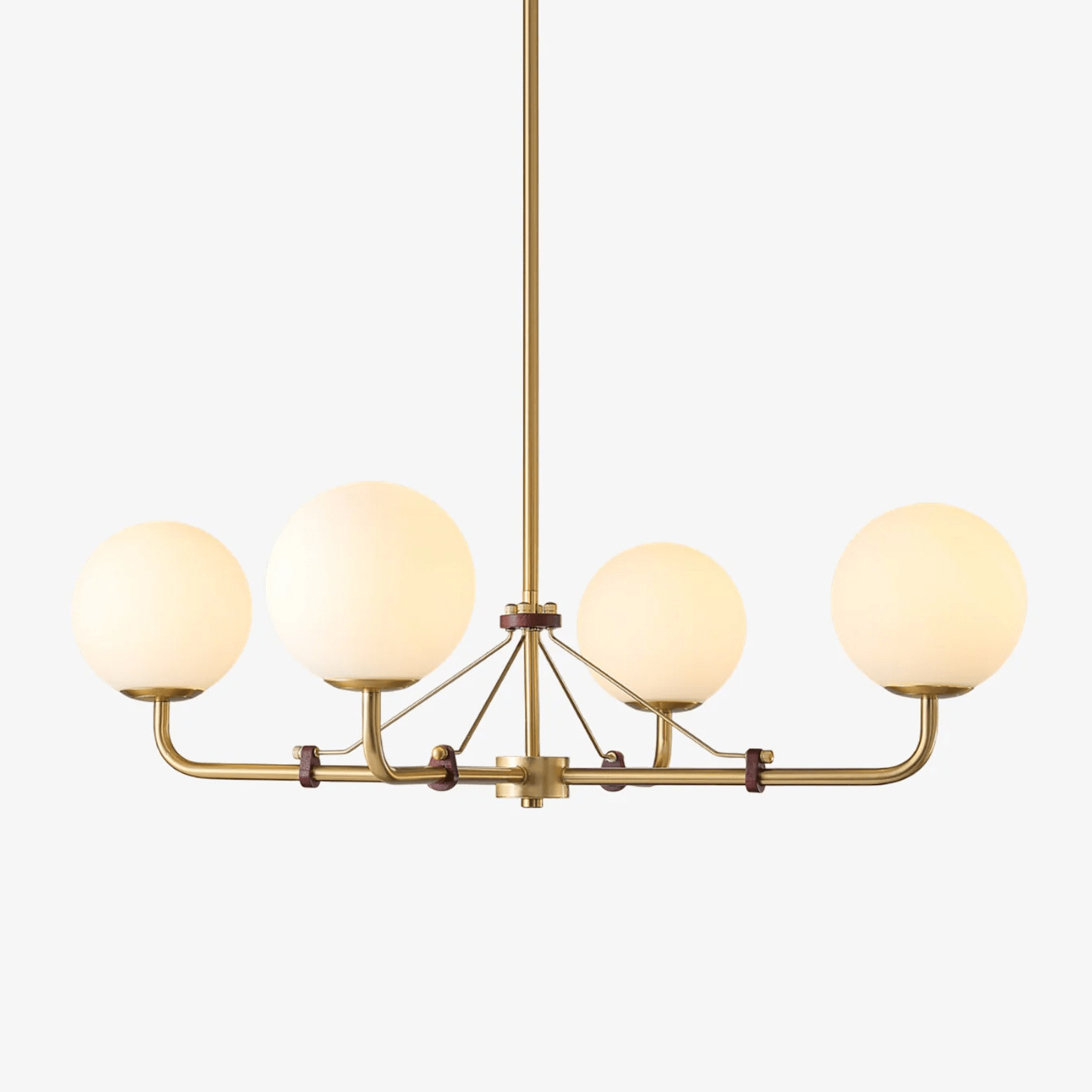Lustra Chandelier Brass Globe Savanna Elegant-Neutral Decor