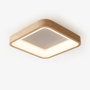 Uphae Modern Minimalist Square Wood Ceiling Light-Neutral Decor