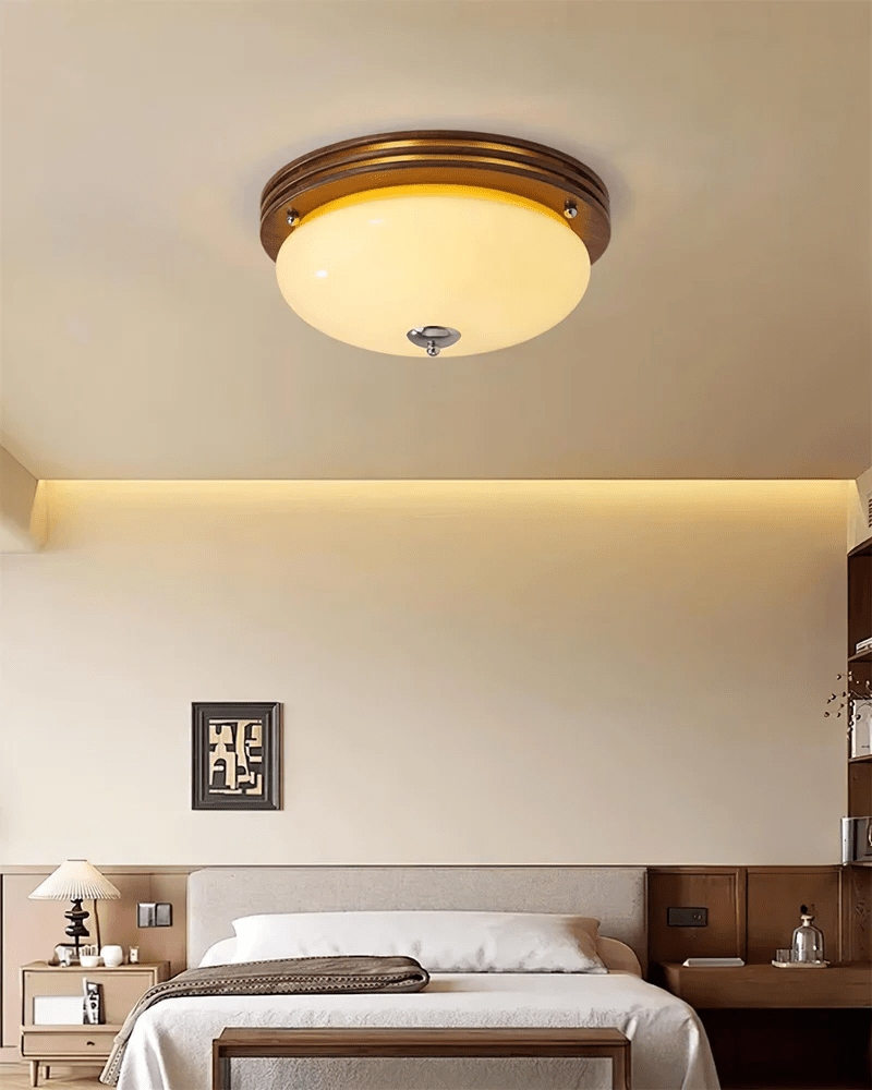 Lysilarae Nordic Art Classic Sphere Glass Ceiling Light-Neutral Decor