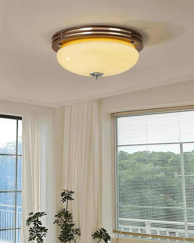 Lysilarae Nordic Art Classic Sphere Glass Ceiling Light-Neutral Decor