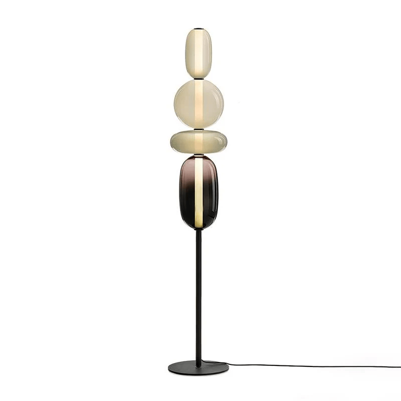Ririxy Floor Light Candiedplayful Glass-Neutral Decor