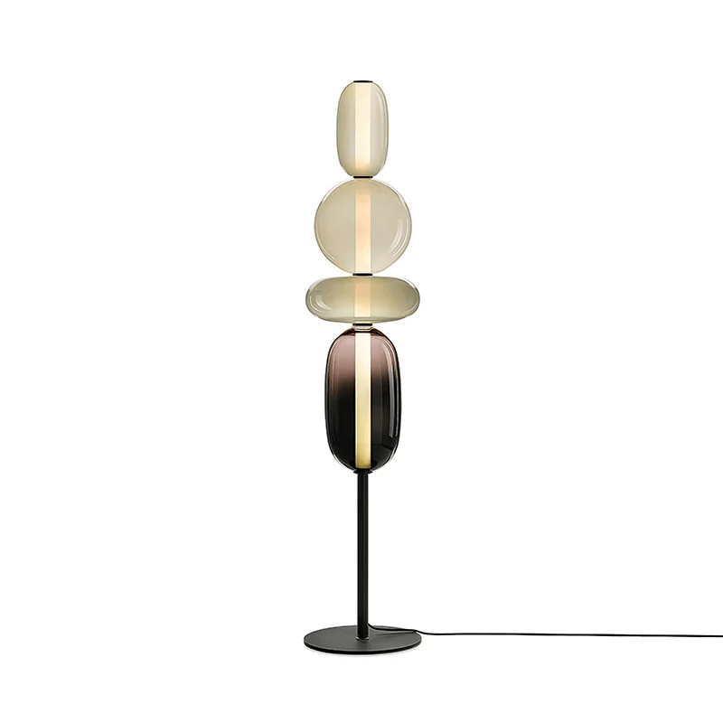 Ririxy Floor Light Candiedplayful Glass-Neutral Decor