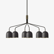 Lustra Chandelier Black Brass Industrial-Neutral Decor
