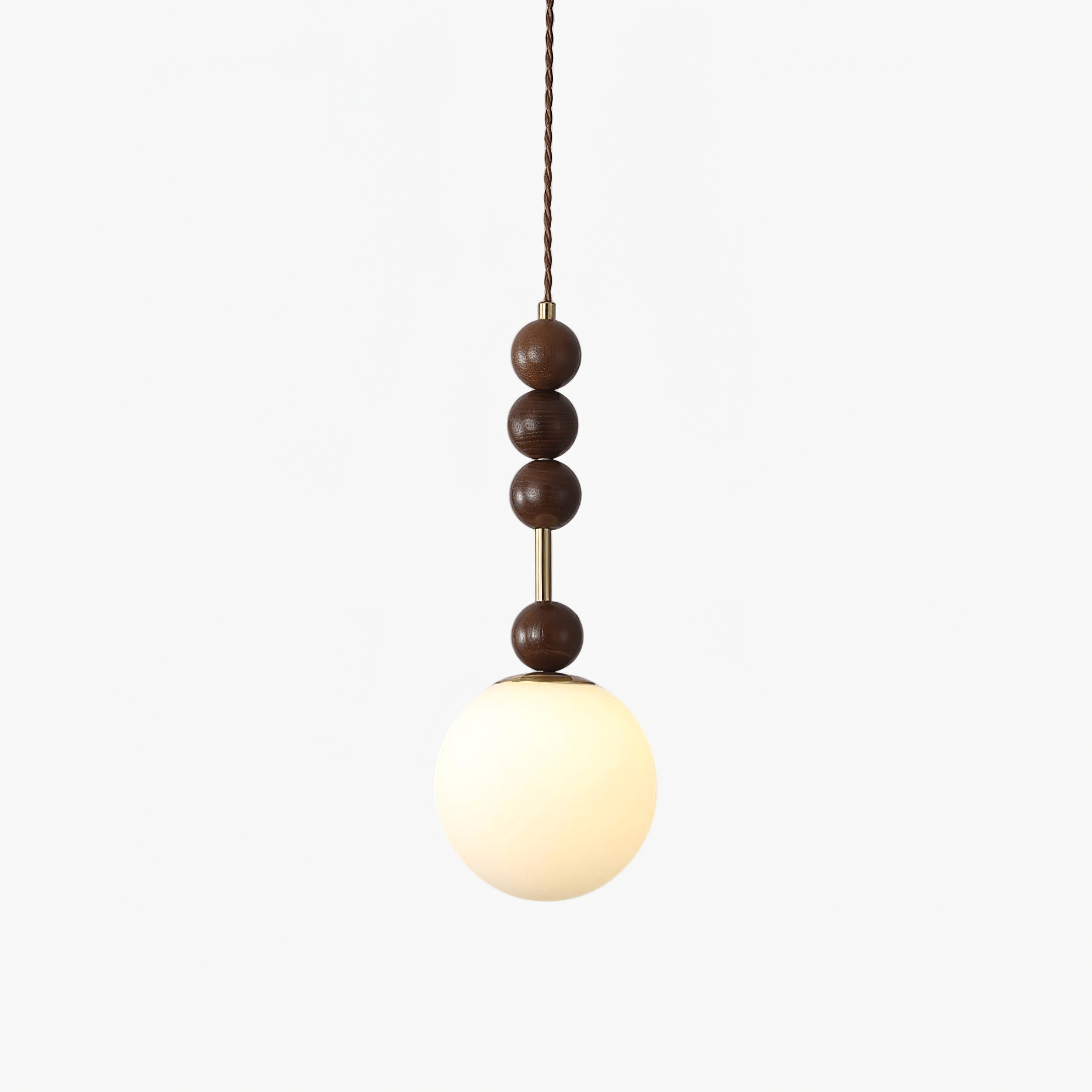 Reveny Wood Pendant Light-Neutral Decor