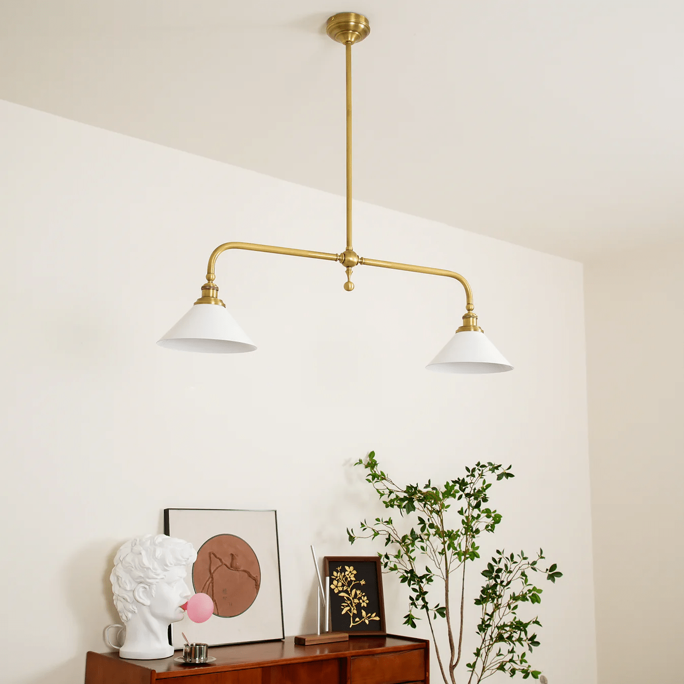 Dusken Ceramic Classic Pendant Light-Neutral Decor