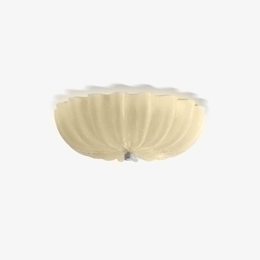 Urelis Ceiling Lamp Murano Blown Glass Shell Inspired-Neutral Decor