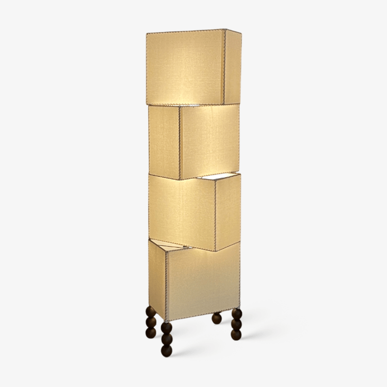 Kian Modern Fabric Floor Lamp-Neutral Decor