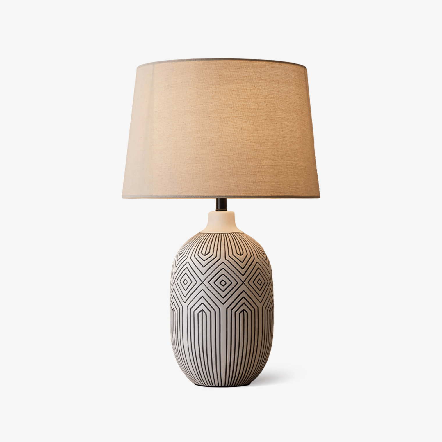 Brittany Modern Ceramics Table Lamp-Neutral Decor