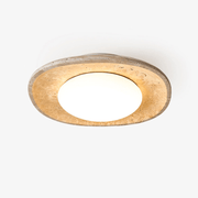 Lena Travertine Ceiling Light-Neutral Decor