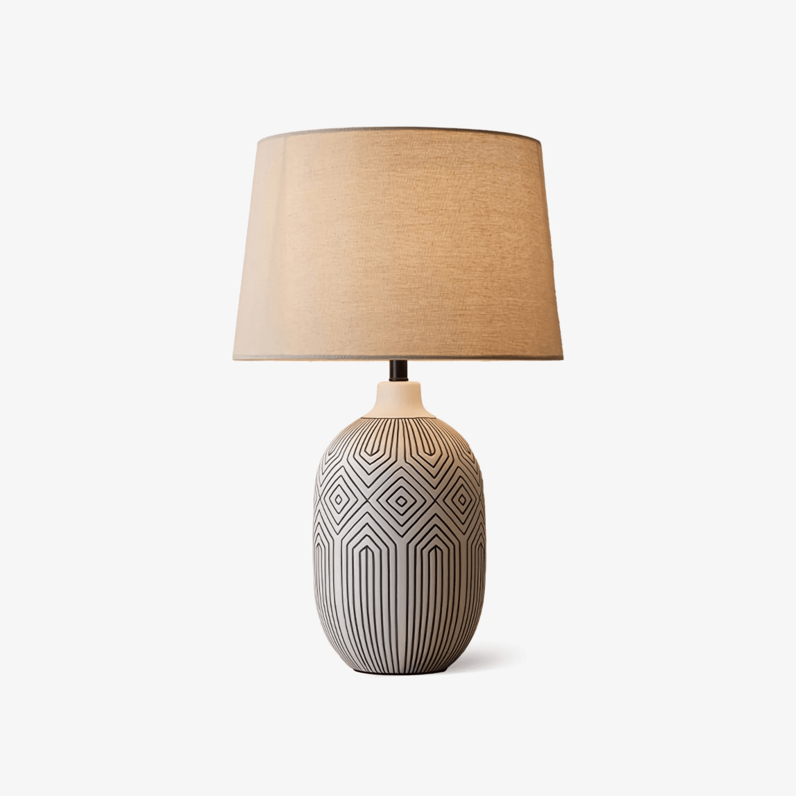 Brittany Modern Ceramics Table Lamp-Neutral Decor