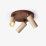 Zevenion Multi-Arm Travertine Ceiling Light-Neutral Decor