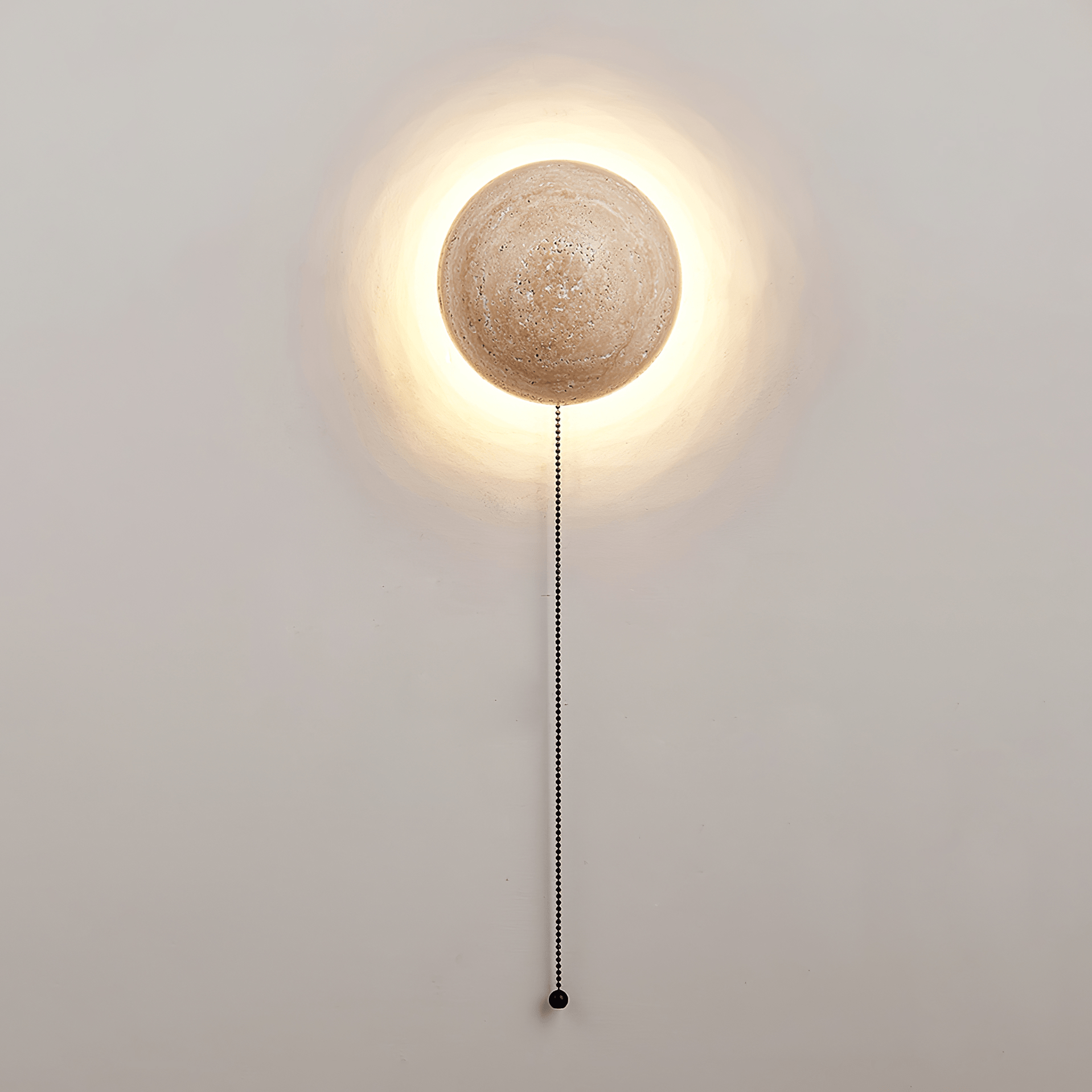 Nyvarion Minimalist Travertine Wall Light-Neutral Decor